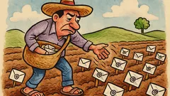 Chiste: Quien siembra correos, cosecha spam