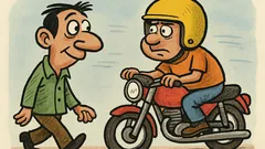 Chiste: ¿Por qué usar casco en moto?